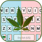 خلفية الكيبورد Pastel Weed Leaf أيقونة