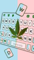 خلفية الكيبورد Pastel Weed Leaf تصوير الشاشة 1