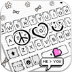 Teclado Peace Love Doodle