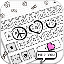 Teclado Peace Love Doodle APK