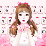 ثيم لوحة المفاتيح Pedal Pink G أيقونة