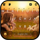 Fundo do Teclado Photo Girl APK