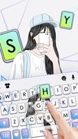 Phone Selfie Girl 2 Tastaturhintergrund Screenshot 1