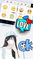 Phone Selfie Girl 2 Tastaturhintergrund Screenshot 2