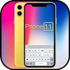 最新版、クールな Phone11 のテーマキーボード アイコン