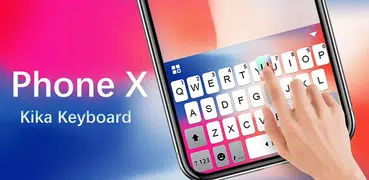 Novo tema de teclado Phone X