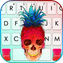 خلفية الكيبورد Pineapple Teen Skull APK
