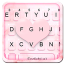 Pink Marble Heart Keyboard The APK