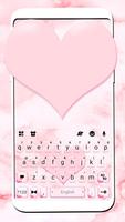 Pink Marble Heart poster