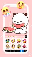 خلفية الكيبورد Pink Melon Pand تصوير الشاشة 3