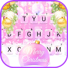 Pink Merry Christmas icon