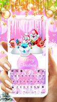 Pink Merry Christmas poster