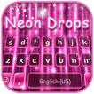 Pink Neon Drops Tema Tastiera