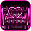 Pink Neon Heart Theme