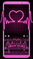 Pink Neon Heart-poster