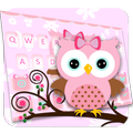 Pink Owl Keyboard Theme