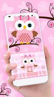 Pink Owl Poster