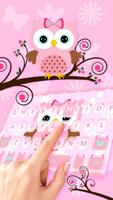 Bàn phím Pink Owl ảnh chụp màn hình 1