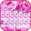 Thème de clavier Pink Orchid APK