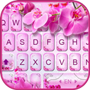 Pink Orchid Tastatur-Thema APK