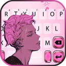 Pink Anime Boy Keyboard Backgr APK
