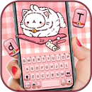 Hình nền bàn phím Pink Bunny Kitten APK