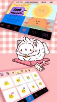 Hình nền bàn phím Pink Bunny Kitten ảnh chụp màn hình 3
