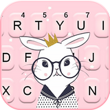 Тема для клавиатуры Pink Bunny иконка