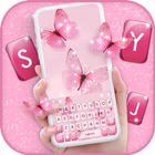 خلفية الكيبورد Pink Butterfly أيقونة
