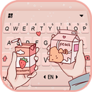 Fundo do Teclado Pink Berry Ch APK