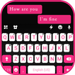 Pink Black Chat Tastatur-Thema