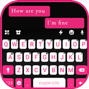 Pink Black Chat Keyboard Theme APK