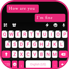 ikon Tema Keyboard Pink Black Chat