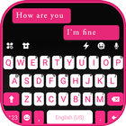 ثيم لوحة المفاتيح Pink Black C أيقونة