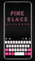 Tema Keyboard Pink Black Chat Cartaz