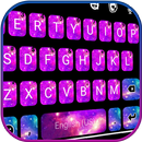 Pink Blue Galaxy Keyboard Them APK