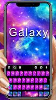 Pink Blue Galaxy poster