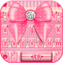 Pink Bowknot Lace Keyboard The APK