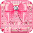 Fond de clavier Pink Bowknot L icône