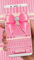 Pink Bowknot Lace Plakat