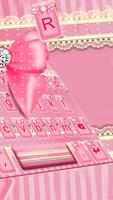 Fond de clavier Pink Bowknot L capture d'écran 2