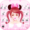 Pink Bow Girl Live Tastaturhin
