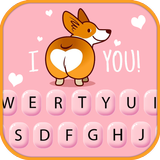 Pink Cute Corgi icono