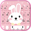 Pink Cute Bunny Keyboard Theme