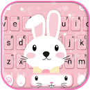 Thème de clavier Pink Cute Bun APK