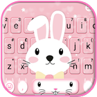 Thème de clavier Pink Cute Bun icône