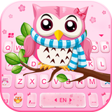 ثيم لوحة المفاتيح Pink Cute Ow أيقونة