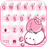 Teclado Pink Cute Peach