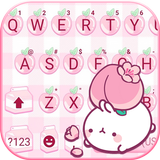 Pink Cute Peach कीबोर्ड