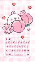 Motywy Pink Cute Peach plakat